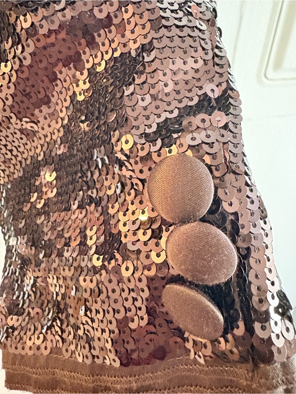 Chico's Dark Bronze Sequin Blazer - Picture 4 of 6